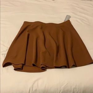 New Burnt Orange Short Skirt